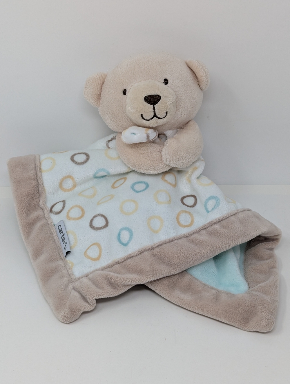 Carter's Bear Lovey Plush Baby Security Blanket